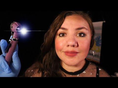 ASMR FULL Otoscope Exam & Ear Cleaning Roleplay / Ear drops and Personal Attention