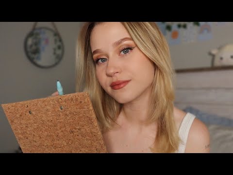 ASMR Asking you PERSONAL Questions (Writing Sounds)