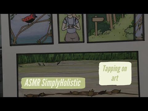ASMR-Tapping on my paintings/art