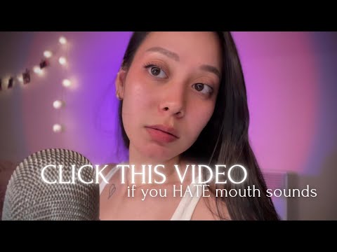 ASMR MOUTH SOUNDS FOR PEOPLE WHO HATE MOUTH SOUNDS 💋🩷 (dry mouth sounds)