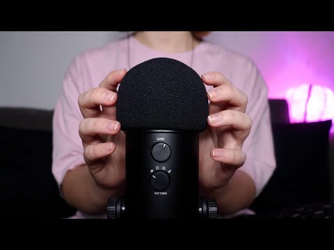 ASMR - Tapping All Over The Microphone (With & Without Windscreen) [No Talking]