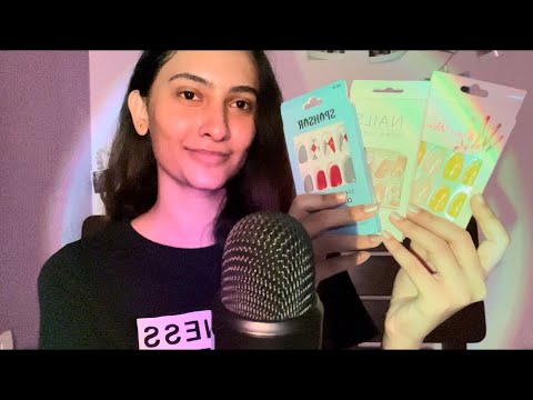 ASMR Haul + exciting Announcement 🥰 (tingly whispers, tapping, brushing the mic etc)