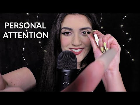 ASMR / GETTING SOMETHING OUT OF YOUR EYE (PERSONAL ATTENTION) w/ LONG NAILS