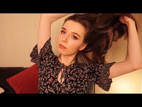 ASMR Pure close up whispering with mouth sounds. Face touching. Hand movements. For sleep.