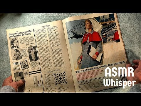 ASMR: Browsing through Vintage Magazine - "Woman" 1967 ||Whisper