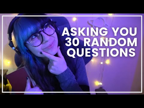 ASMR // Personal Attention, Asking you Random Questions ❓