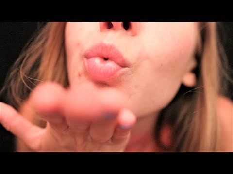 ASMR Kisses, Face Touching, Hand Movements