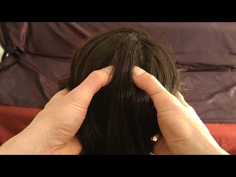 ASMR Head Scalp Massage, No Talking, Close up view
