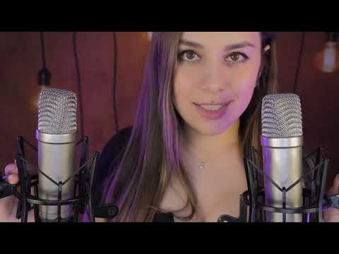 ASMR HoneyGirl Double Mic Licking ASMR