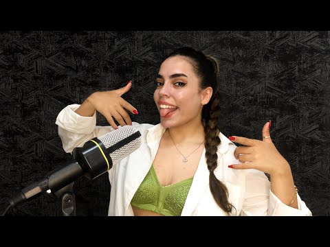 ASMR Tongue Fluttering, Clicking, Popping (tapping & touching)