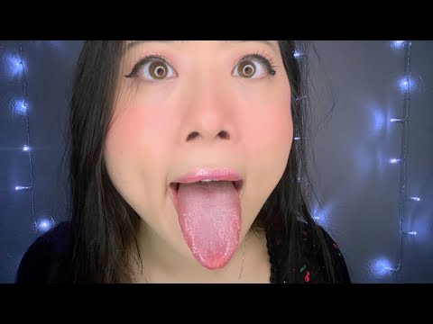 ASMR Lens Licking Marshmallow Cream Off Your Face (Whispering, Mouth Sounds)