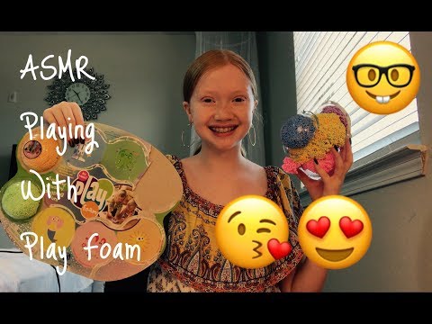 ASMR~ Playing With Floam || Floam In Your Ears || Cutting Sounds || NO TALKING