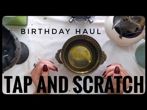 Birthday Tap and Scratch ASMR
