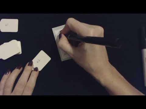 ASMR | Preparing Paper Tags/Labels (Whispering & Paper Sounds)