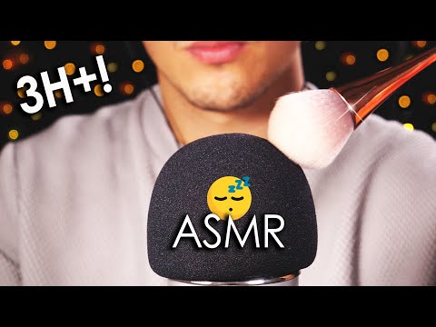 [3+ Hours ASMR] Mic Brushing 😴 Deep Brain Melting Tingles (No Talking)
