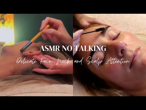 ASMR Real Person Face, Neck & Scalp Tracing | Micro Attention, Massage & Light Touch (No Talking).