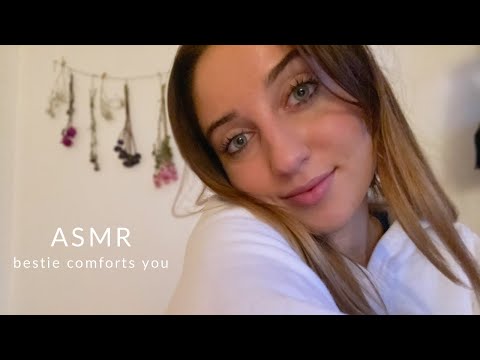 ASMR | Best Friend Comforts You Roleplay (soft spoken and close up whispers)