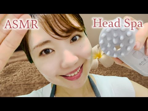 ASMR | 癒しのヘッドスパ💆🌿ロールプレイ |  Healing Head Spa Role Play! [Eng Sub]