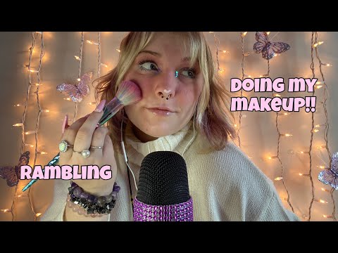 ASMR doing my makeup and trying new products! lots of rambling and chitchatting ✨💄