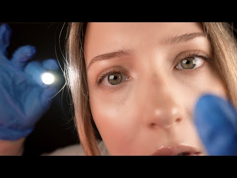 ASMR There’s Something In Your 👁️ Eye | Very Close Up Eye Exam | Hypnotic Light Exam Roleplay