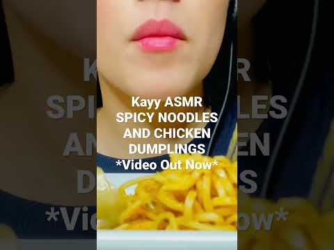 AMSR EATING SPICY NOODLES AND CHICKEN DUMPLINGS