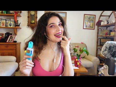 Asmr SPIT PAINTING you and LOLLIP (mouth sounds, licking, personal attention)