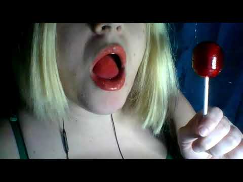 ASMR Sucking on Blow Pop Lollipop