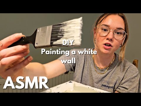 ASMR DIY Painting a wall