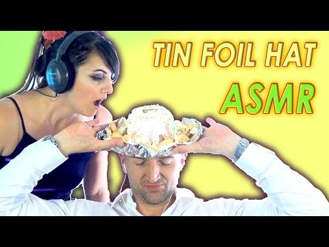 Tin Foil Hat ASMR | Crinkly Triggers | Cream and Biscuits | Internal Microphones