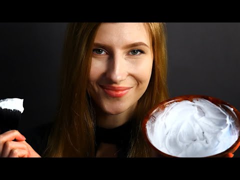 ASMR Shaving foam - mixing and applying on You ❤️  (different foams, shaving cream and brushes)