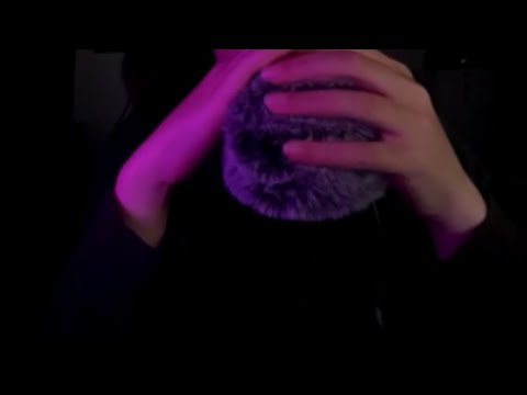 [ASMR] fluffy mic cover, close whispers, come relax ❤