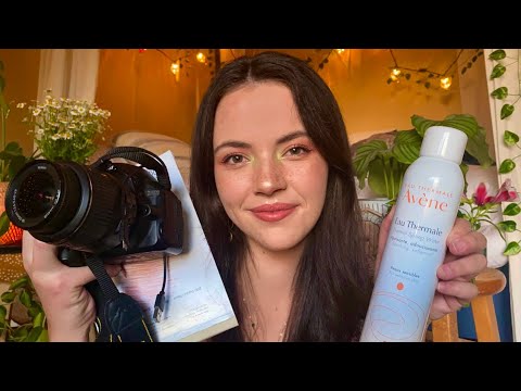 ASMR Ultimate Personal Attention for SLEEP (skincare, makeup, sketching, posing, photoshoot)
