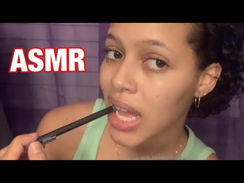 ASMR| Pencil Noms (biting/mouth sounds, etc)