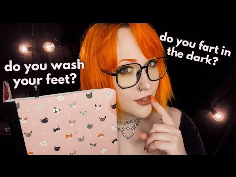 ASMR || Asking you very strange personal questions
