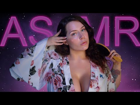 ASMR | Brushing and Sectioning Hair - very gentle