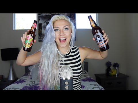 Beer Taste Testing ASMR (getting tipsy) Drinking/Mouth Sounds