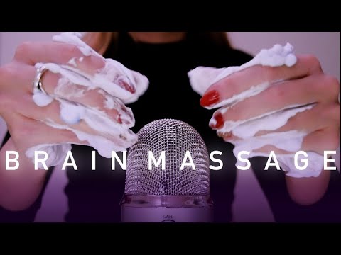 ASMR Brain Massage | Mic Scratching & Brushing | No talking | Foam Brain Massage | Brain Scratching
