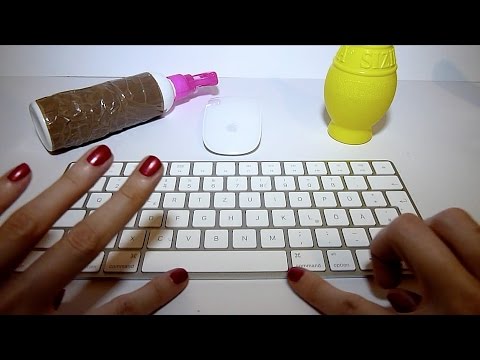 ASMR | KEYBOARD typing, tapping, scratching | no talking