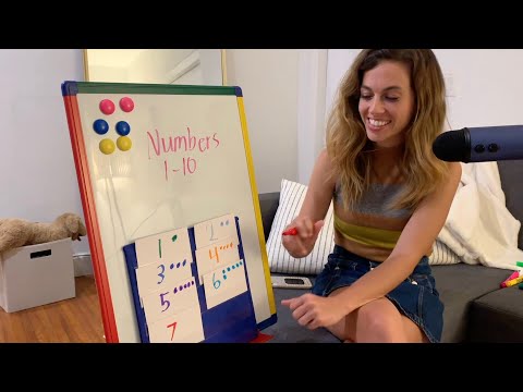 [ASMR] Miss Bell Teaches A Lesson On Numbers One - Ten