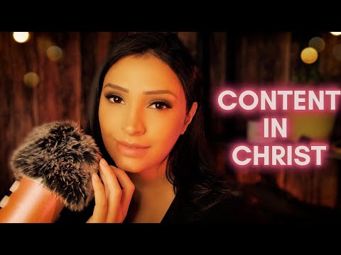 Christian ASMR | Content in Christ | Praying Over You, Bible Reading for Sleep