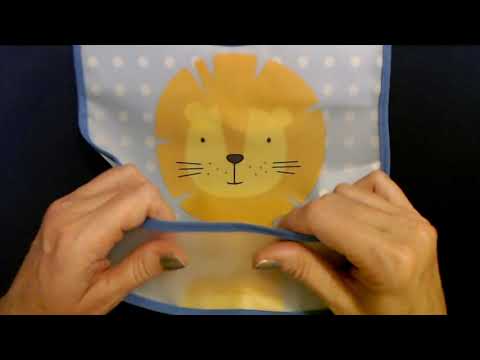 ASMR Request | Baby Bibs (Thick Plastic Crinkling & Whisper)