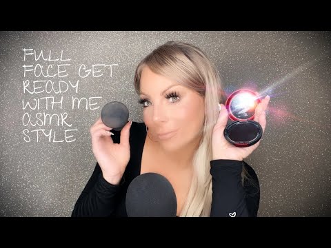 ASMR Full Face Get Ready With Me! (Whispering)