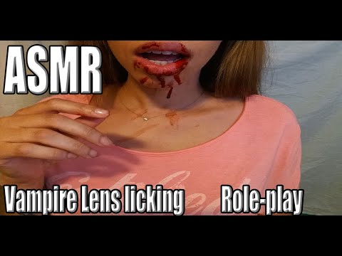 {ASMR} Vampire Lens licking | Role play