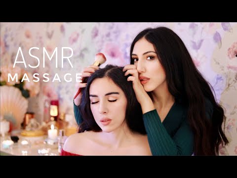 ASMR Sleeep Inducing Massage ✨ Scalp & Hair Play/ Gua Sha - ASMR Whisper