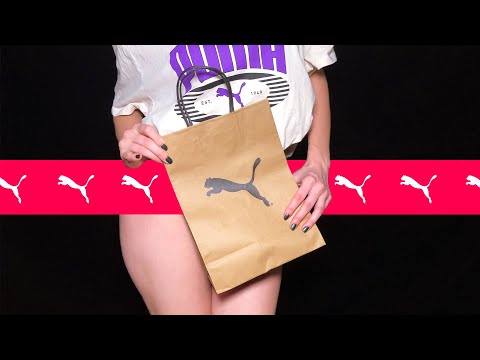 ASMR | Fast SCRATCHING My NEW Puma Outfit | Shirt & FABRIC Sounds | SKIN Scratching & Tapping | Haul