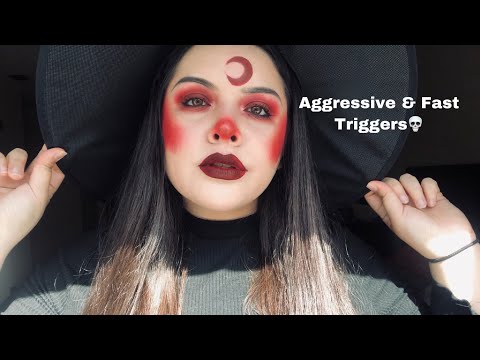 ASMR AGGRESSIVE AND FAST TRIGGERS 💀❣️