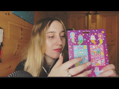 ASMR tapping on stationary items (with fake nails)