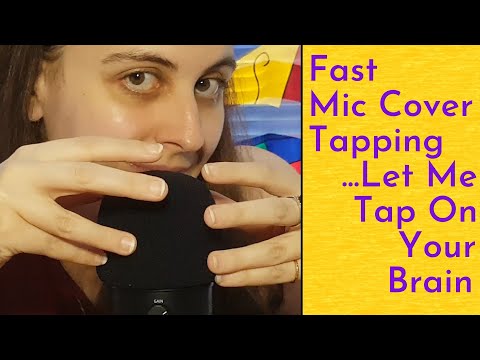 ASMR Fast & Gently Aggressive Mic Cover Tapping, Let Me Tap On Your Brain - No Talking, Loopable