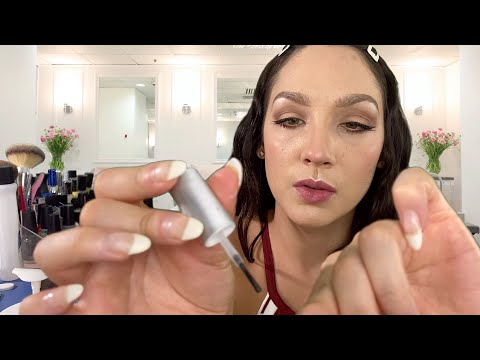 ASMR - Acrylic Manicure, Nail Salon Roleplay, Nail Filing and Getting Your Nails Done