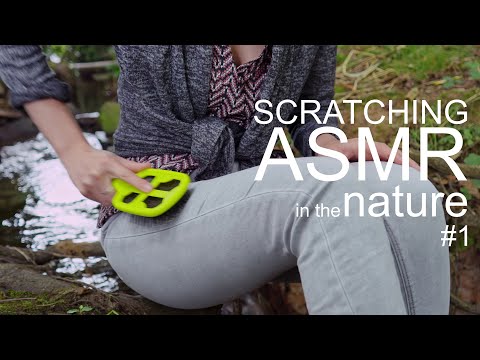 ASMR Scratching Jean and + in the middle of the nature !